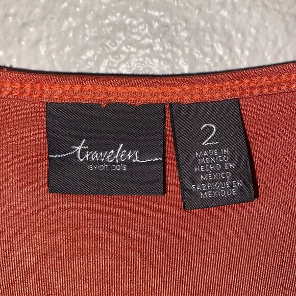 Chico Travelers Women’s Top Size 12 Pink - Picture 2 of 5